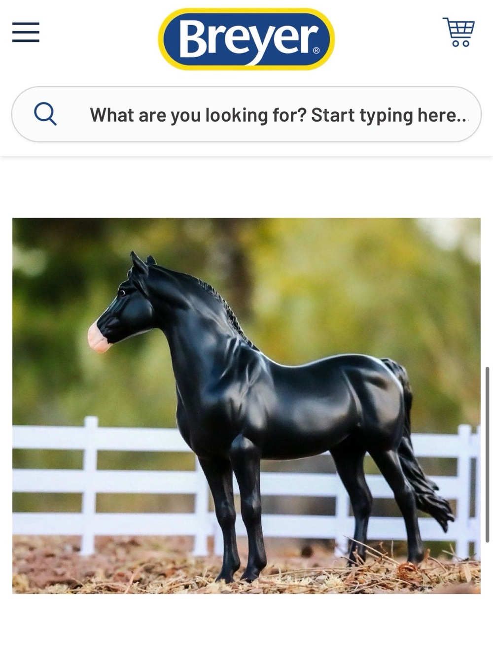 Breyer Black Model Horse Spanish Mustang Series (RETIRED!)